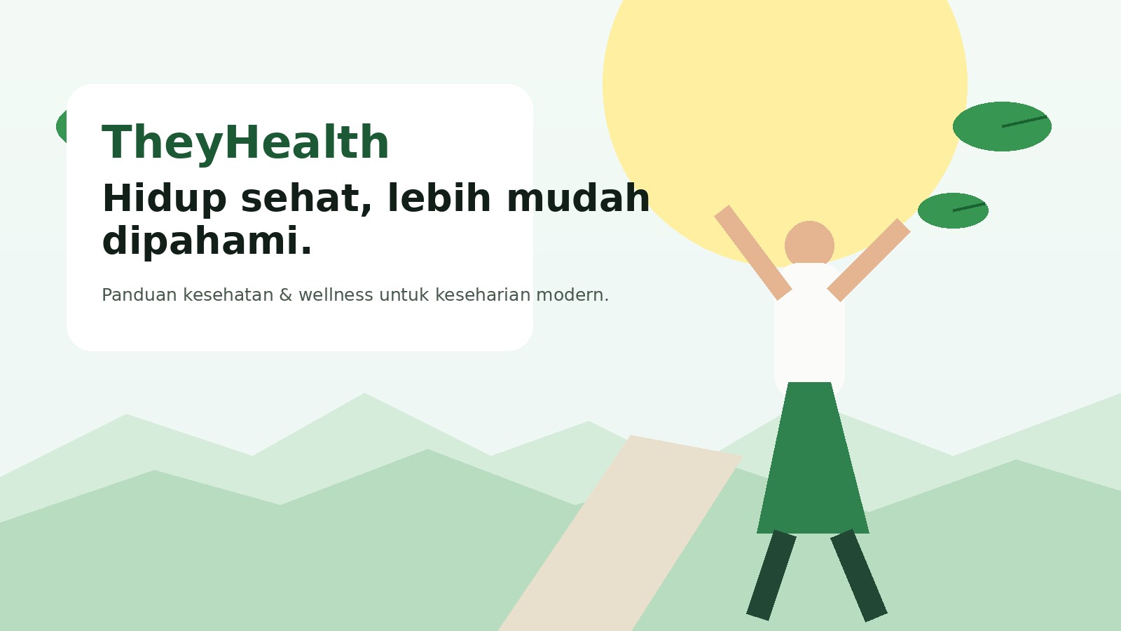 Ilustrasi gaya hidup sehat TheyHealth